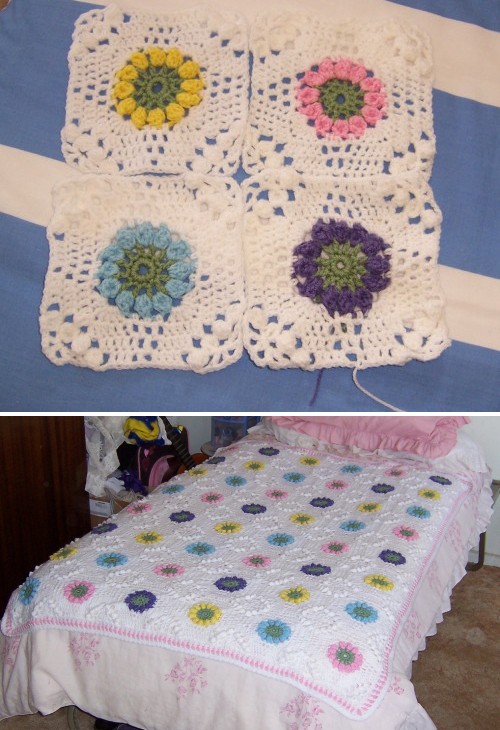 Floral Bouquet Afghan - Free Pattern 