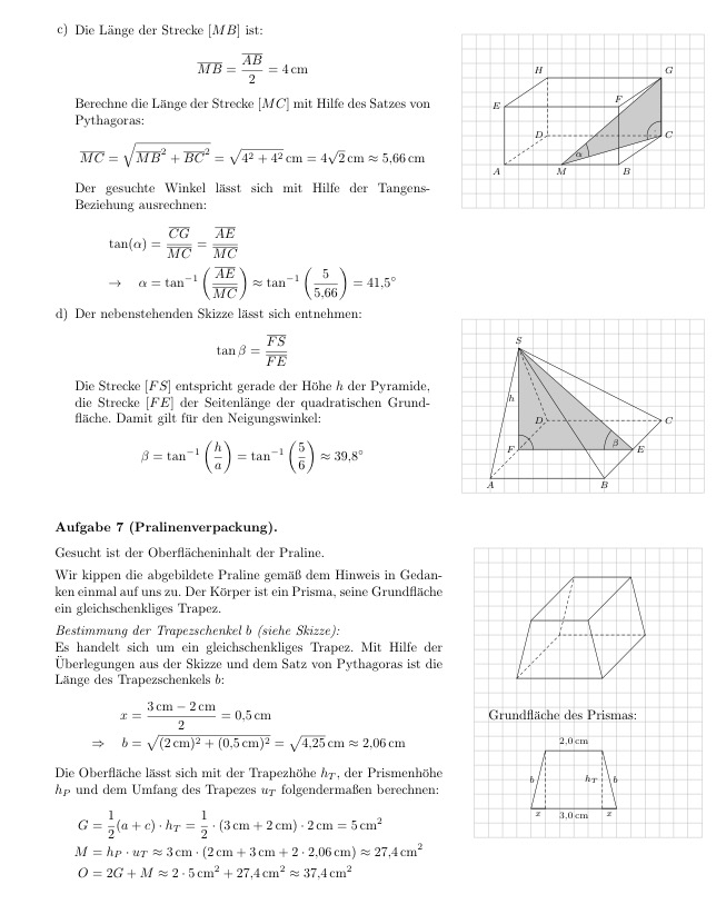 Mathe Themen / Matematik Konulari: RAUMGEOMETRIE/VOLUMEN