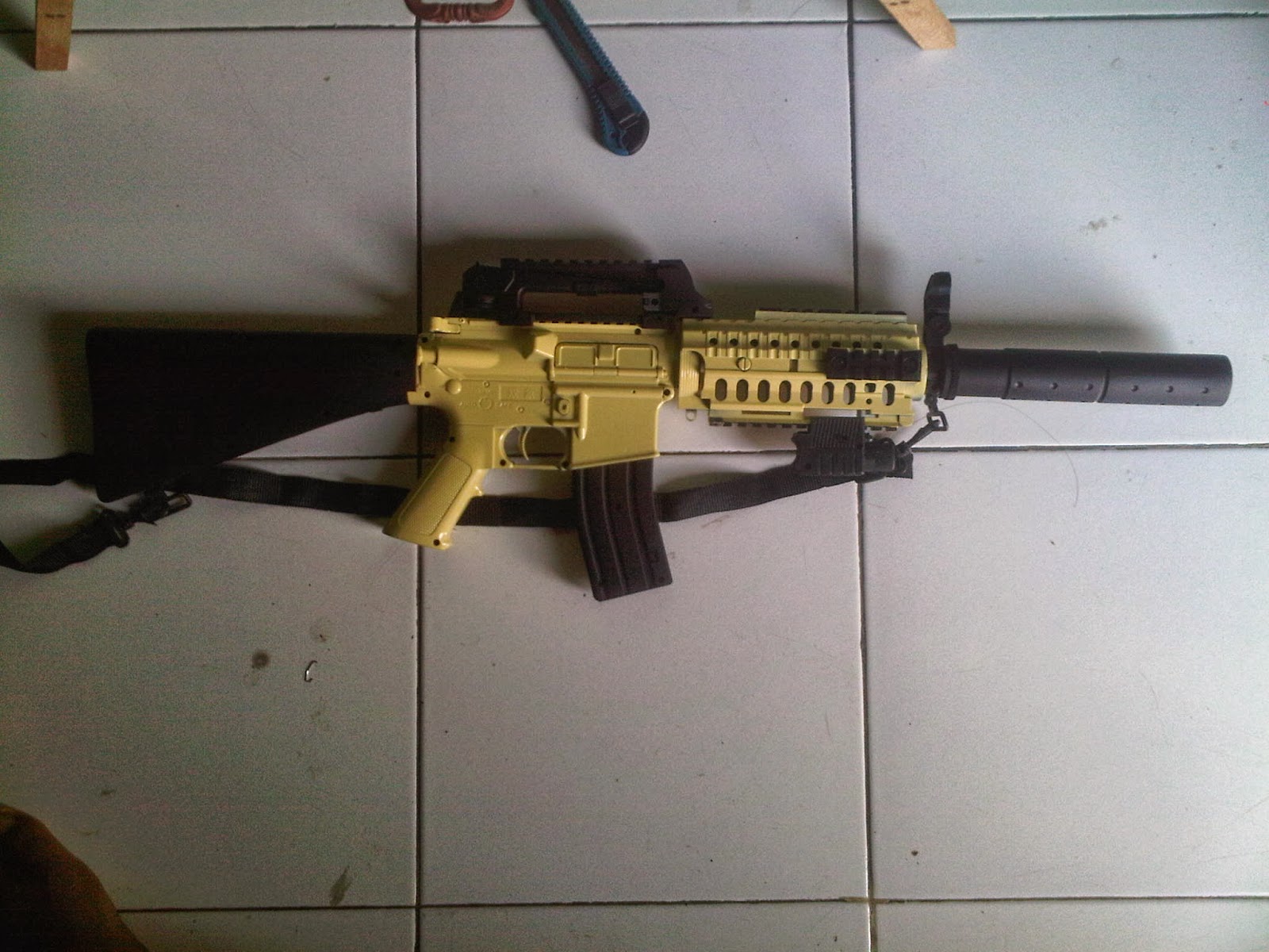 jual airsoft gun spring M4CRW Toko Airsoft Gun Spring Murah