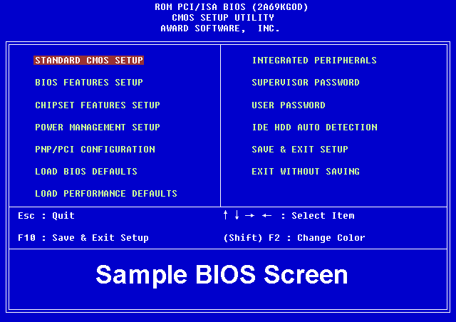 Биос экран 10. Биос пост. BIOS example.