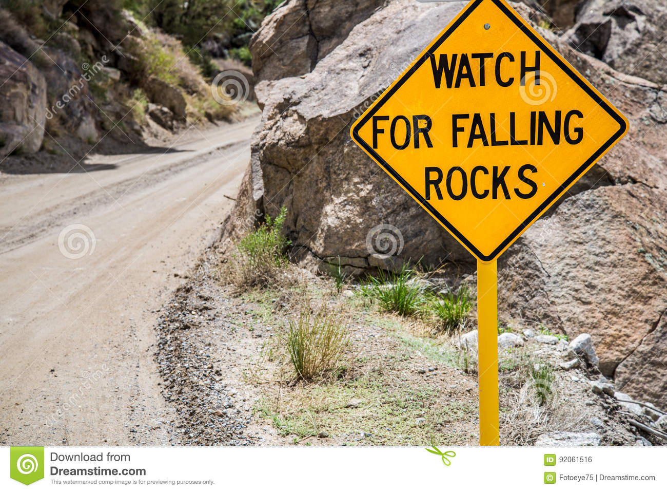 THE REST OF THE WAY "WATCH FOR FALLING ROCKS!"