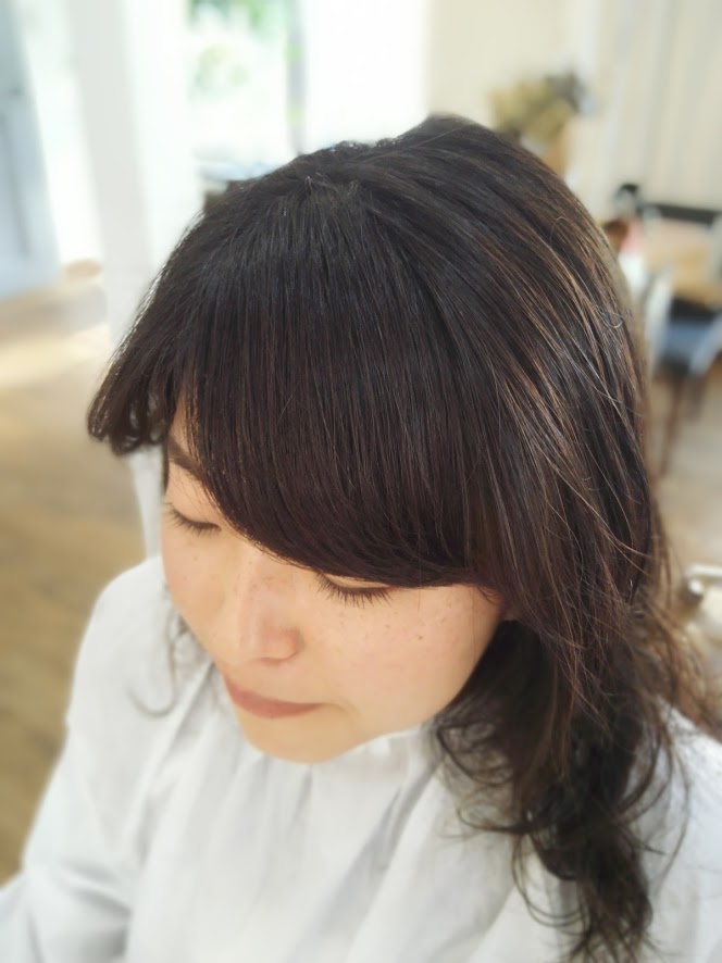 hale (ハレ) 富士見市みずほ台の美容室。ショートカット・ボブ・ミディアム・メンズカットが得意な美容院です 今日のお客様 「前髪カールデジパ」