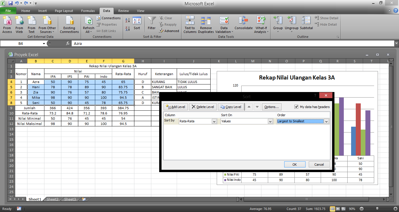 lambang diameter di excel