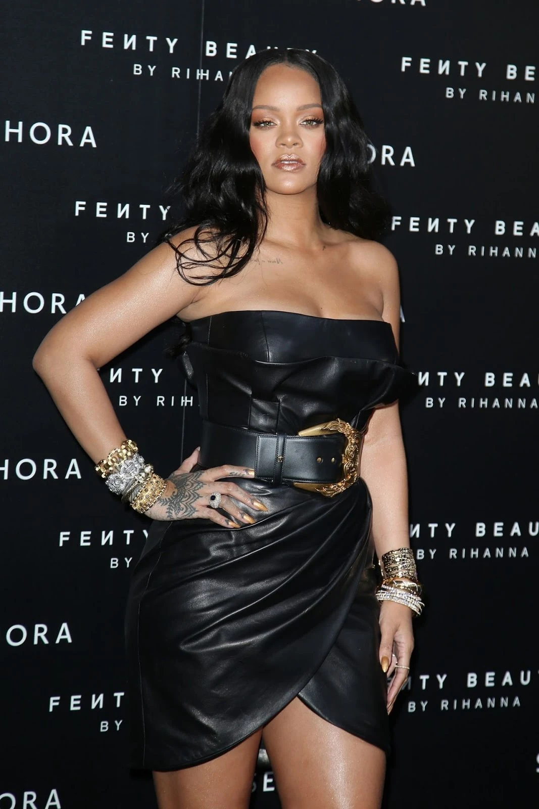Rihanna – “Fenty” by Rihanna Makeup Launch in Milan, Italy.