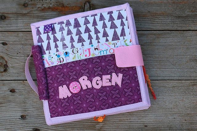Quiet book for Morgen, fabric handmade book for a girl by TomToy