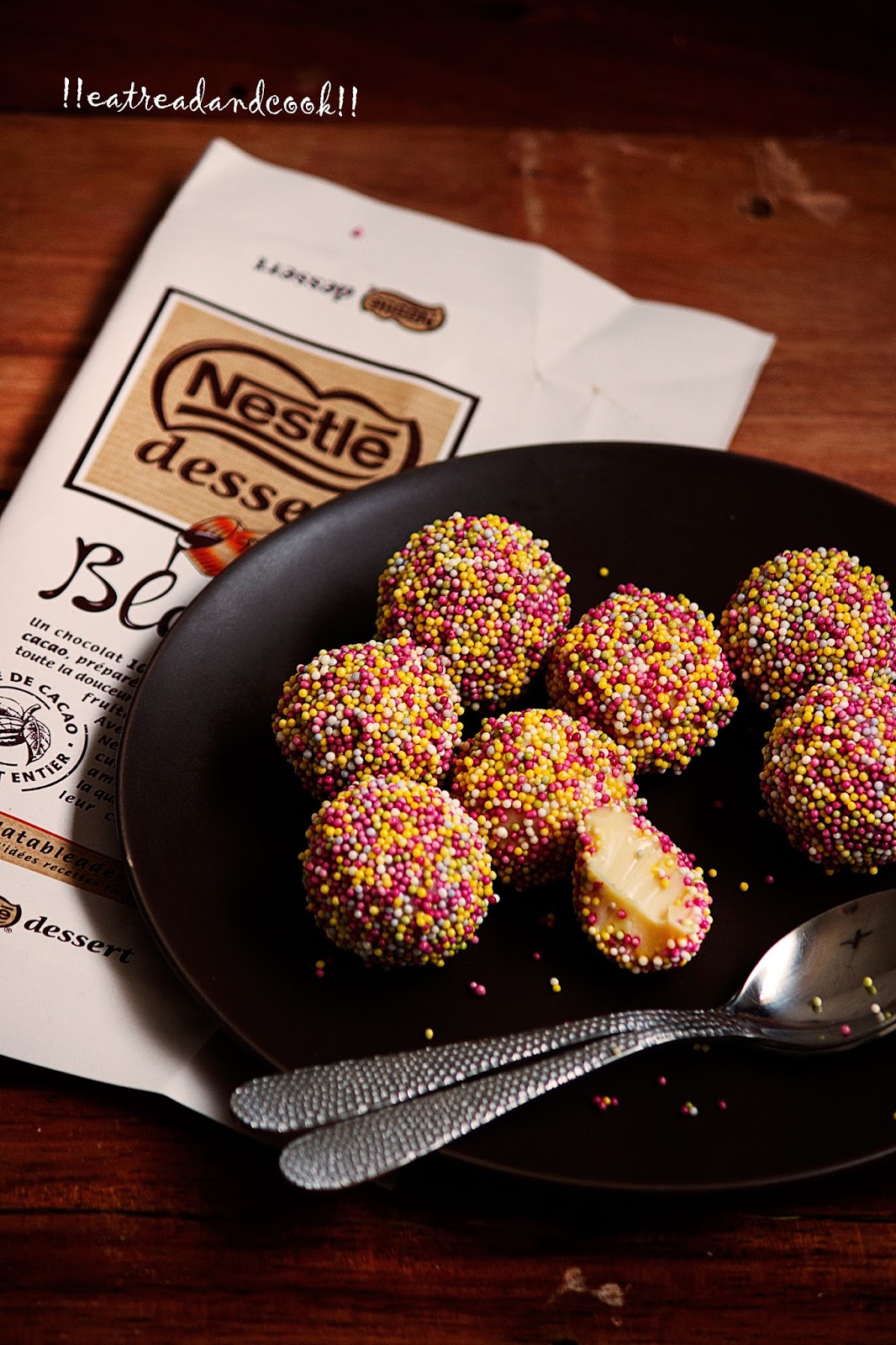 White Chocolate Truffle Two Ways