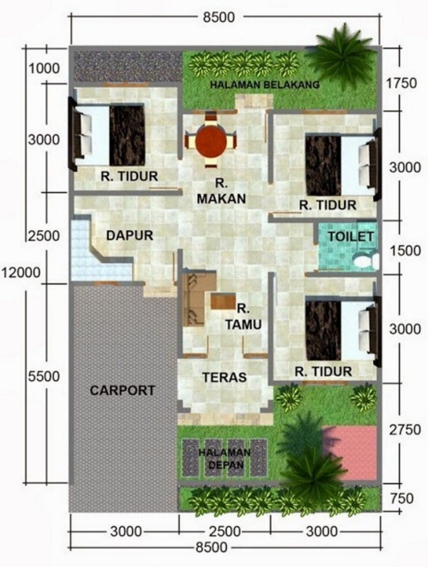 106 Desain Rumah Minimalis Modern Luas 100 Meter | Gambar ...