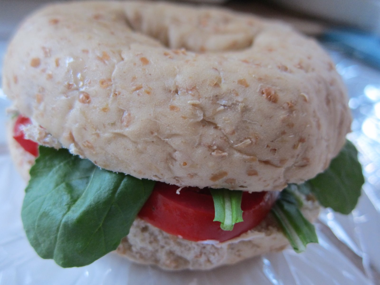 WholeFoodVegan Sprouted Wheatberry Bagel Sammie