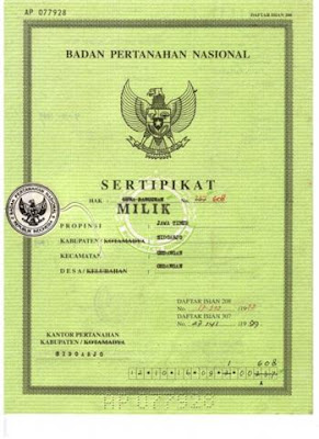 sertifikat tanah