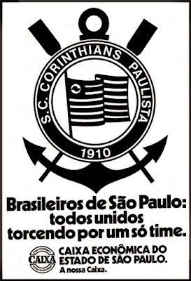 Corinthians versus Fluminense; Campeonato brasileiro de futebol de 1976; Corinthians; Timão; década de 70. os anos 70; propaganda na década de 70; Brazil in the 70s, história anos 70; Oswaldo Hernandez;