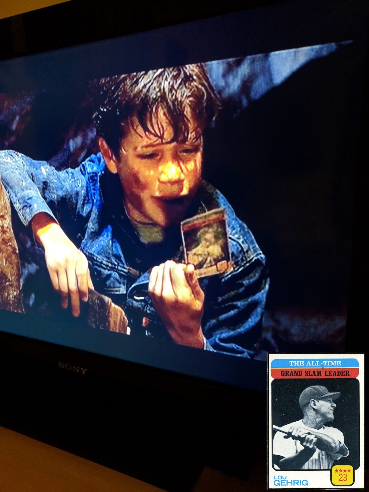 Lou Gehrig Baseball Card Goonies
