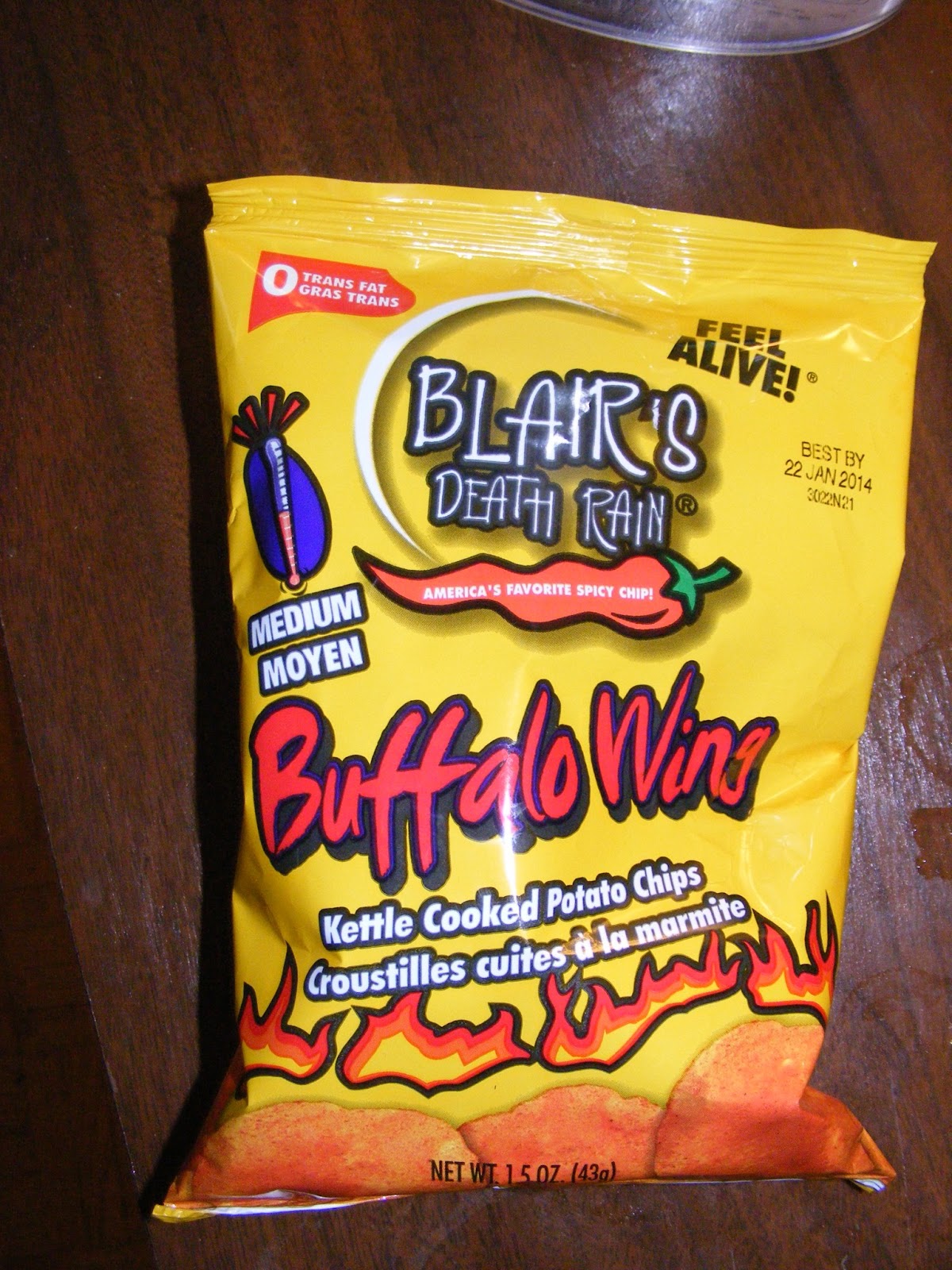 Octo's Food Blog Blair's Death Rain! Buffalo Wings Chips.