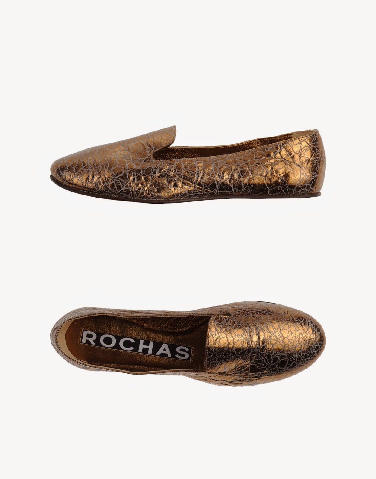 Metallic Lambskin moccasins