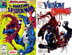 venom spider amazing carnage homage comic covers comics marvel