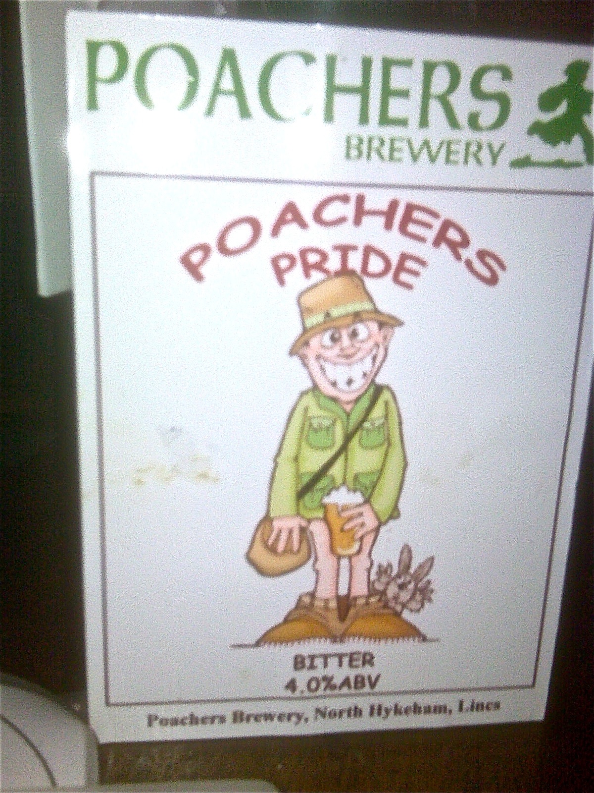 Pumpclip Parade Poachers Brewery "Poachers Pride"