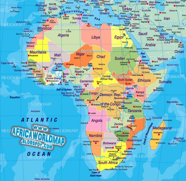 Political Map Of African Continent - United States Map