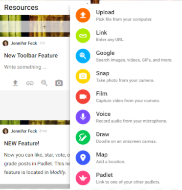 the click - tips, tools and treasures: New Padlet Features