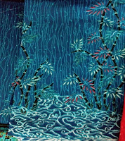 Kain Batik-Prima Bambu Biru Kain Batik-Prima Bambu Biru