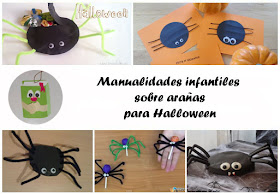 Manualidades infantiles sobre arañas para Halloween