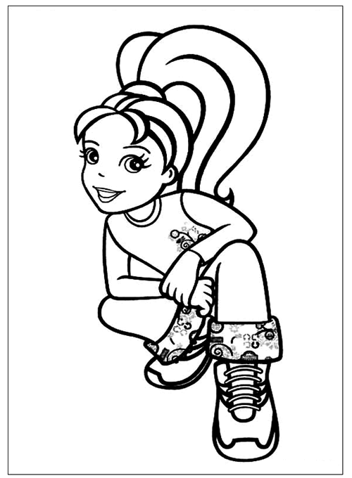 Desenhos da boneca Polly Pocket para colorir, pintar, imprimir! Polly moldes e riscos, desenhos e imagens