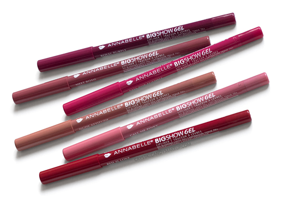 Annabelle BigShow Gel Lip Liners Review Photos