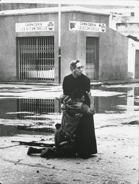 The priest and the dying soldier, 1962.