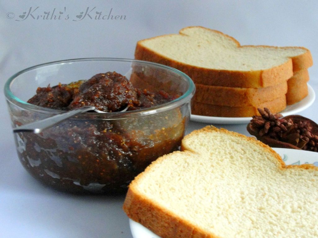 Krithi's Kitchen Dried Figs and Dates Spicy Jam