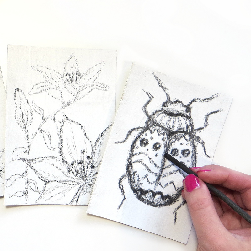 Acrylic Over Charcoal Mixed Media Painting Tips