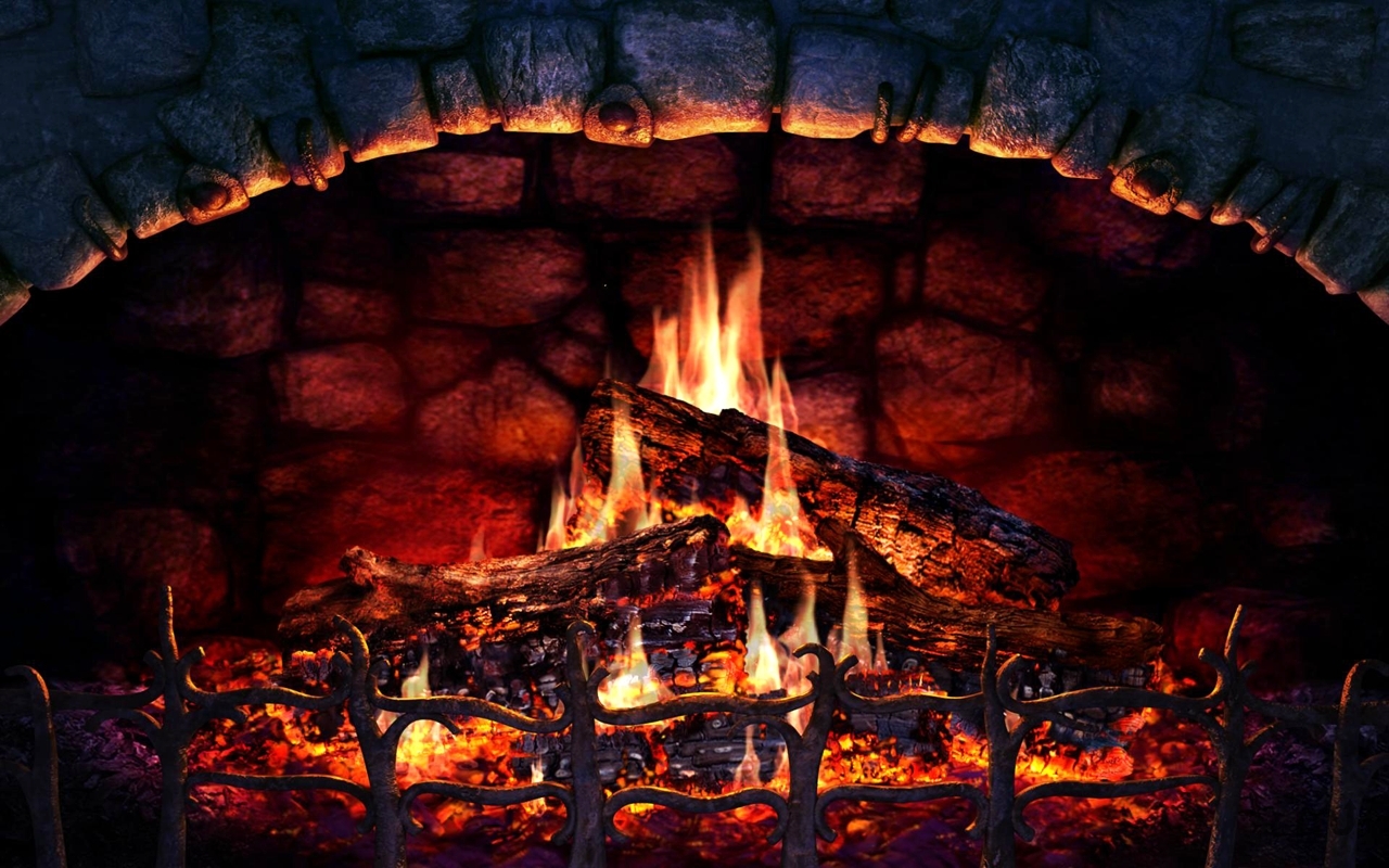 virtual fireplace screensaver free