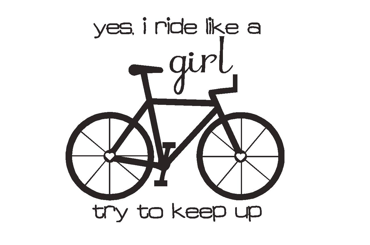 WordCandy Vinyl Ride like a girl