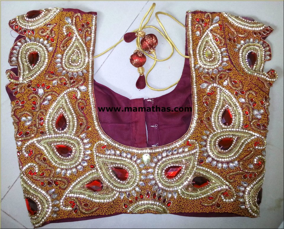 Designer Saree blouses by Mamatha's – South India Fashion