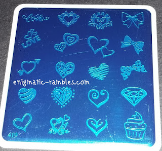 Review MoYou Nails 419 Love Hearts Review-MoYou-Nails-419-Love-Hearts
