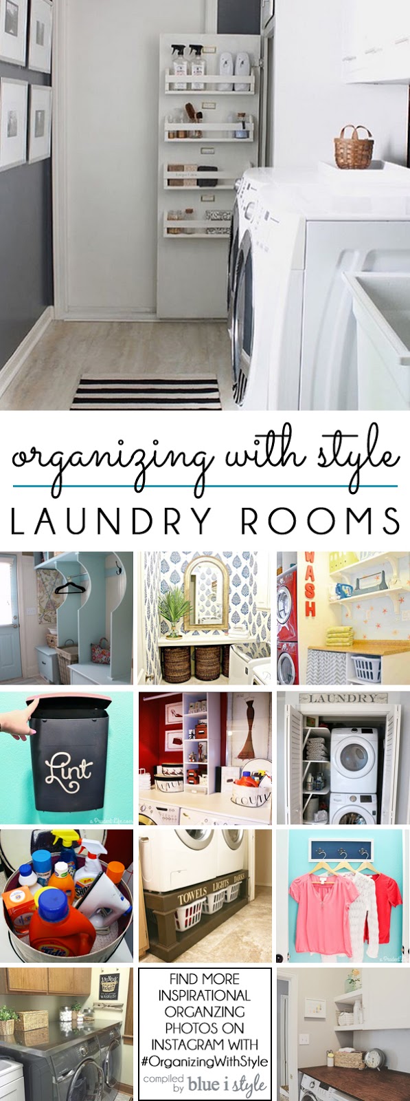 with style} 12 Ways to Organize the Laundry Room Blue i