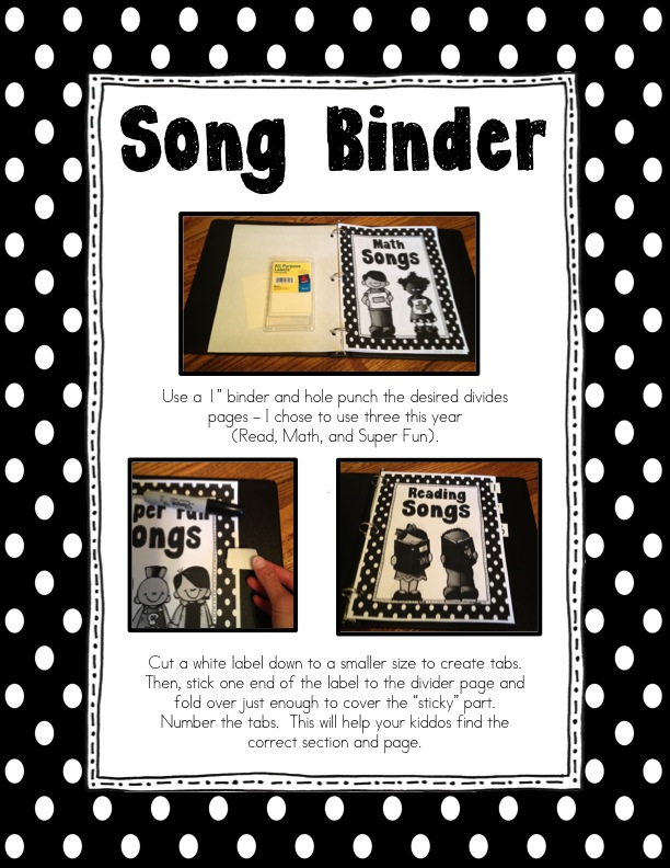 Teacher Idea Factory SONG BINDER FREEBIE A ROCKIN GIVEAWAY Teacher Idea Factory SONG BINDER FREEBIE A ROCKIN GIVEAWAY