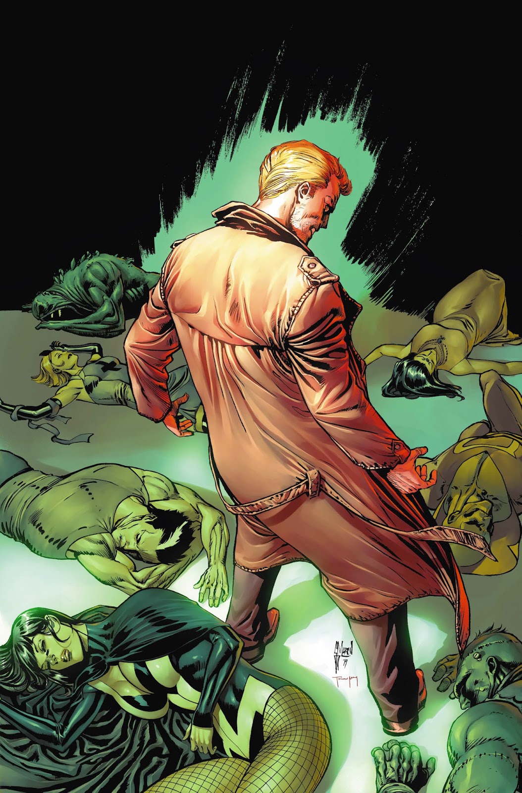 JUSTICE LEAGUE DARK 40 cover progress by Guillem March