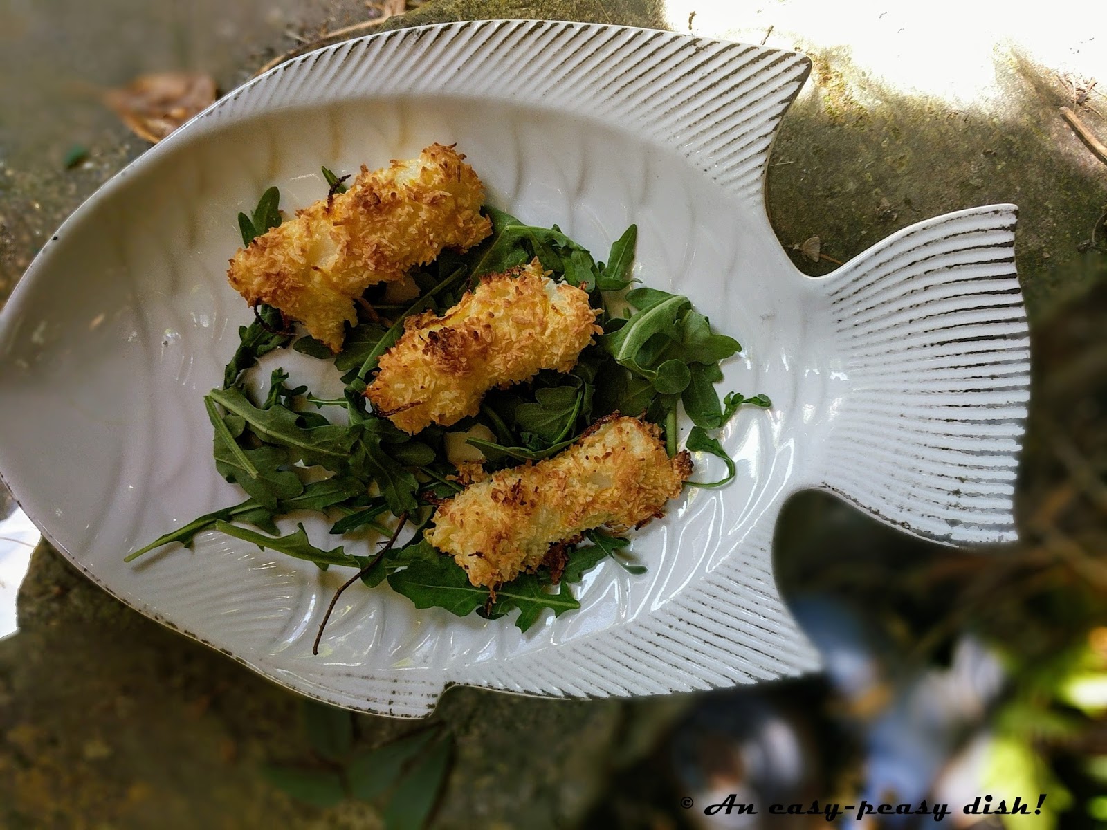 COCONUT AND LEMON FISH FINGERS (Fish fingers noix de coco et citron