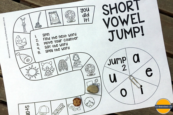 FREE Short Vowel Board Game free-short-vowel-board-game