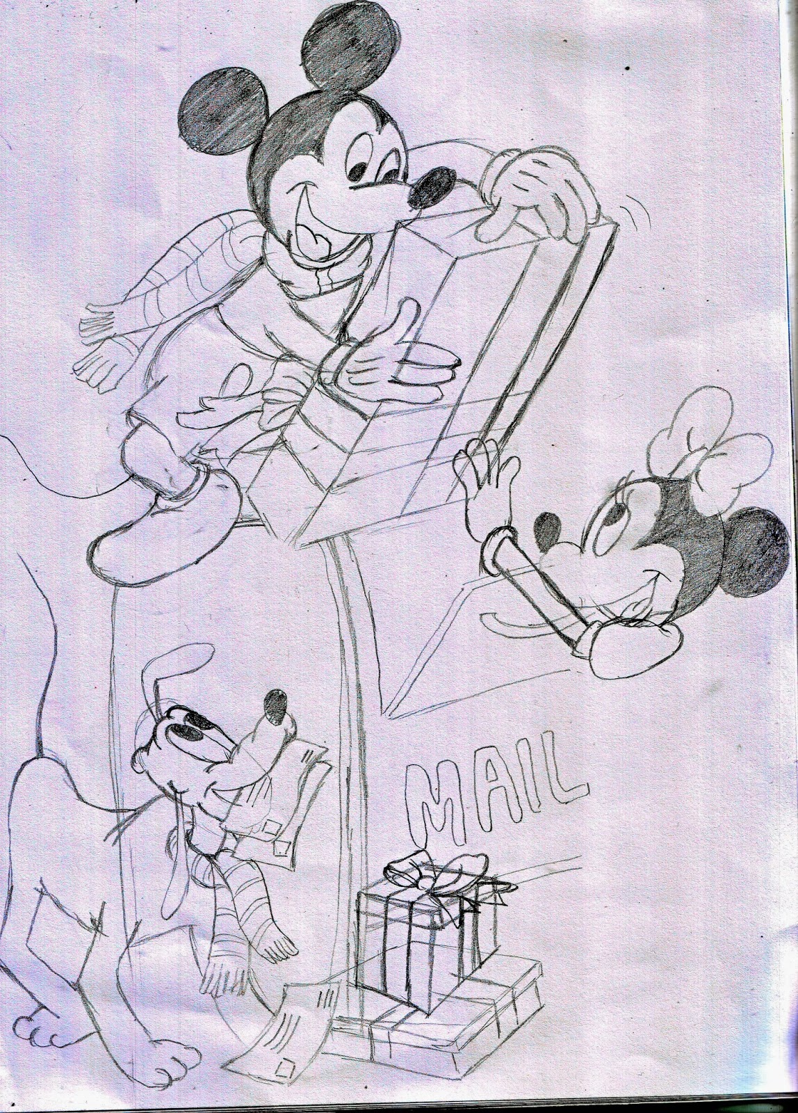 Megalisas Blog Sketsa Mickey Mouse