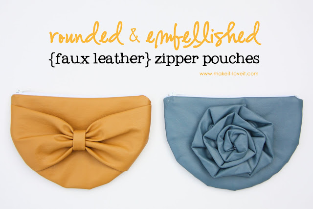 Classic leather foldover clutch tutorial