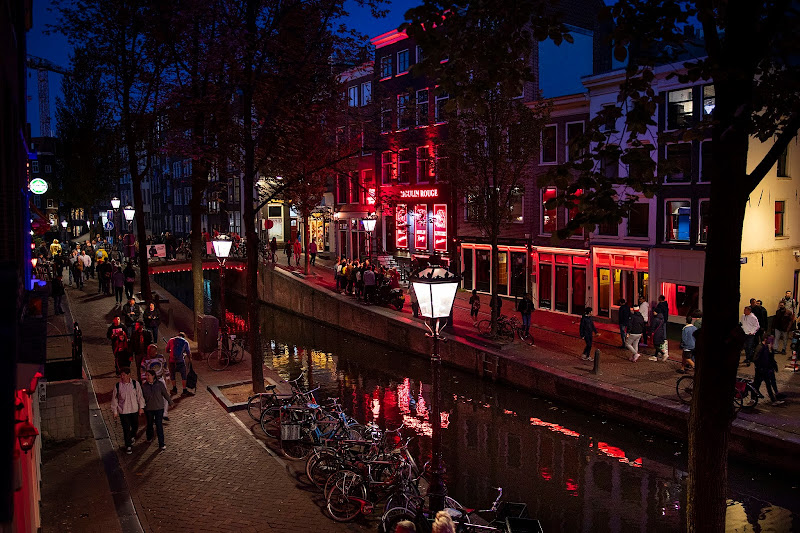 The Red Light District in Amsterdam