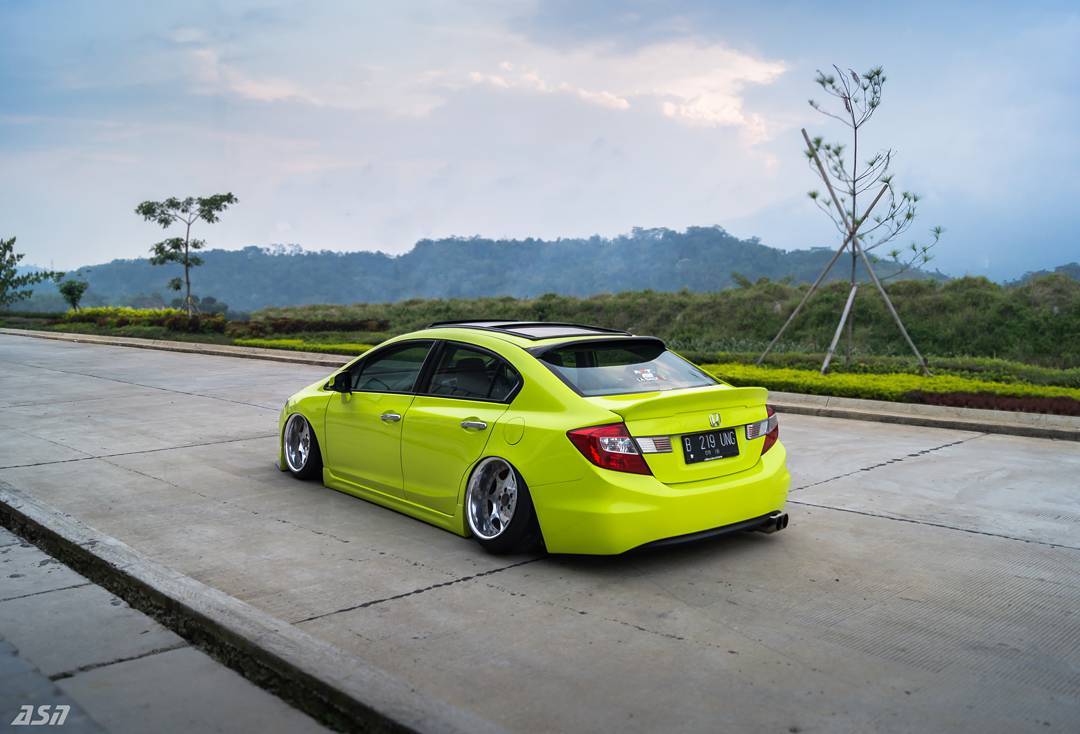 Modifikasi Honda Civic Warna Neon Kuning Owner Aguungsn All Modify