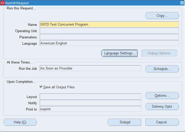 OracleAppsBuzz: Calling Concurrent Program from Menu