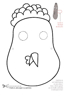 Le super-blog de Mamie Poule: un masque mamie poule pour se raconter