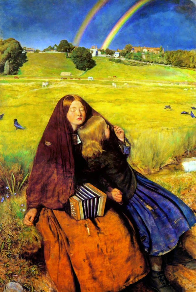 BEAUTIFUL PAINTINGS John Everett MILLAIS The Blind Girl 1856