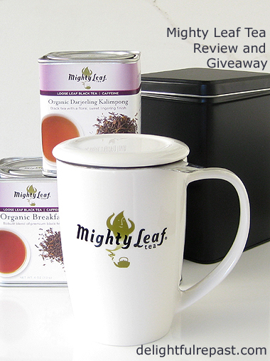 Mighty Leaf Tea Review and Giveaway / www.delightfulrepast.com