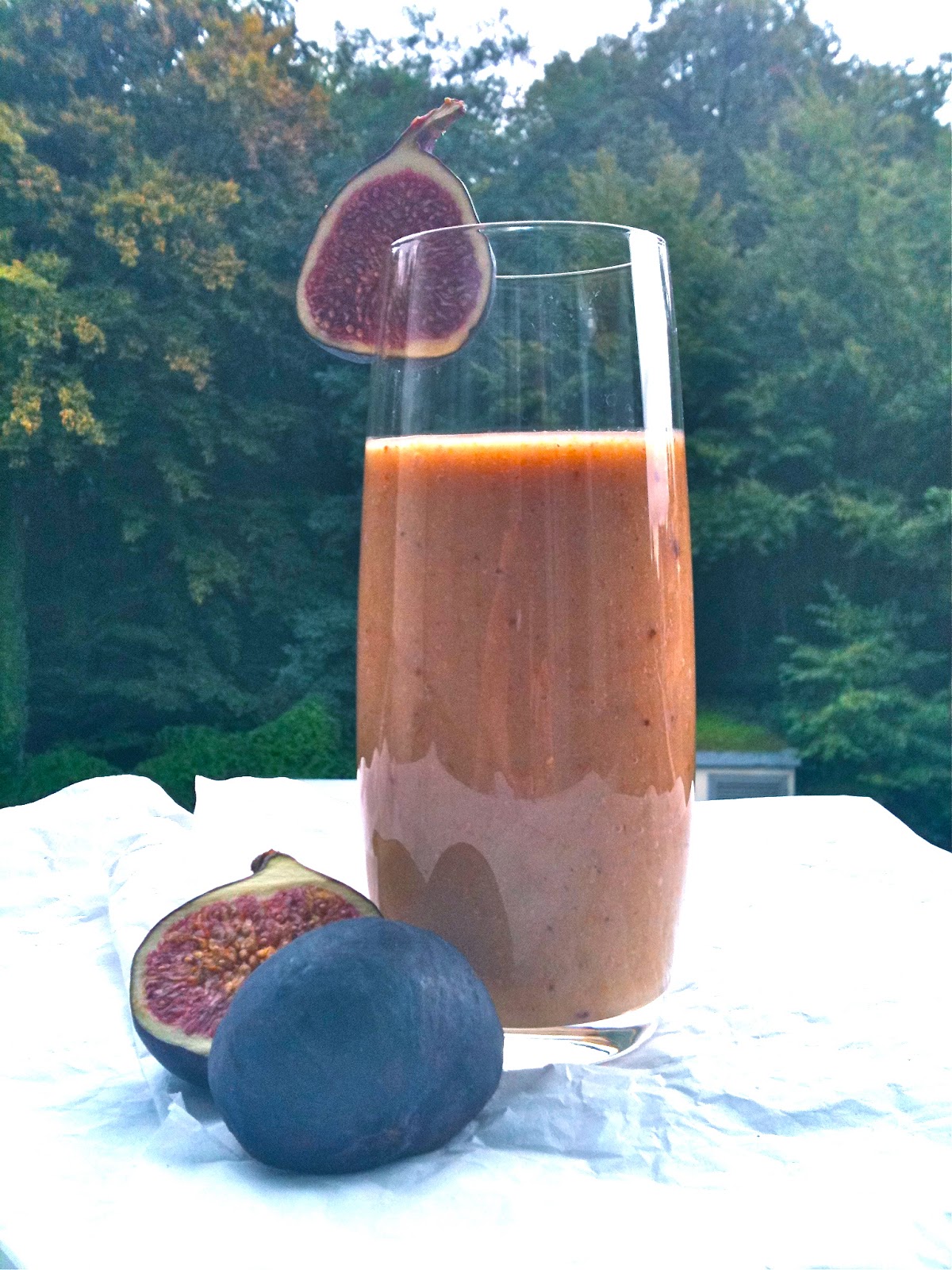 Passionately Raw! Almond Milk Smoothie with Fresh Figs and Cinnamon