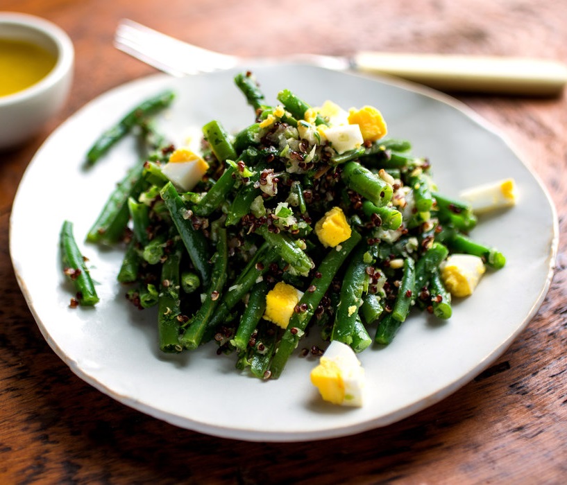 How to Make String Bean Salad with Adobo Vinaigrette Cooking Signature
