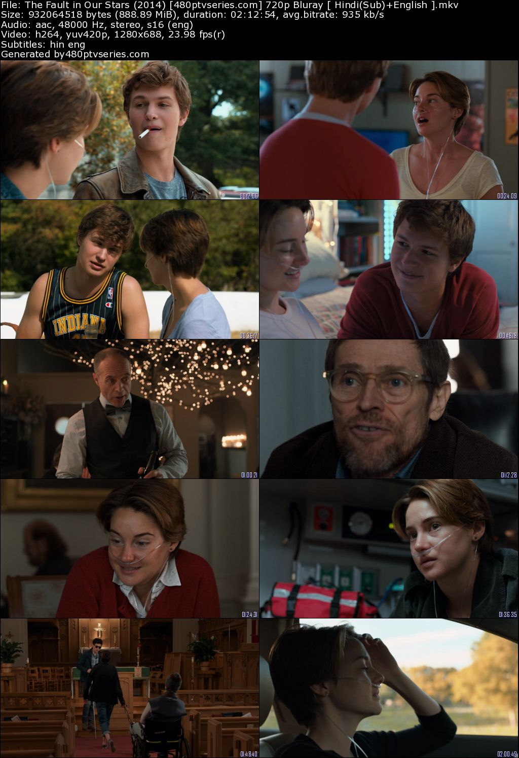 The Fault in Our Stars (2014) 720p Bluray x264 [ Hindi+English ] Direct Links Free Watch Online Full Movie Download Worldfree4u 9xmovies