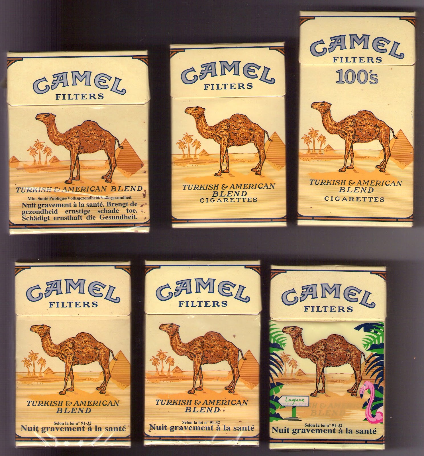Ma Collection de paquets de cigarettes CAMEL