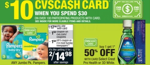 How does the CVS Cash card promotion work?